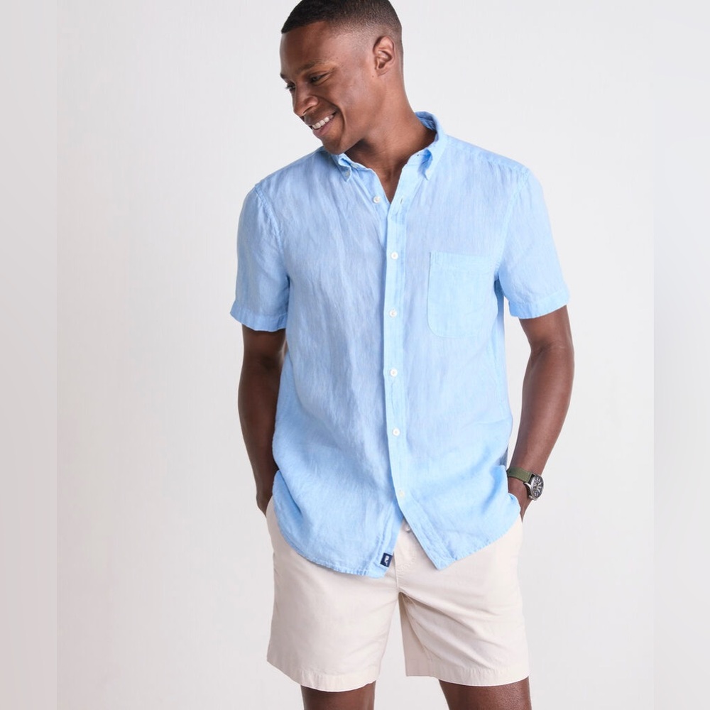 Vineyard Vines Surfside Solid Linen Shrt‎ Slv Shi… - image 7